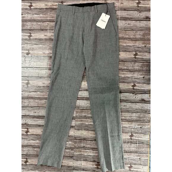 THEORY Mayer lined blend Pants size 28 color grey NWT mspr 265 summer suit